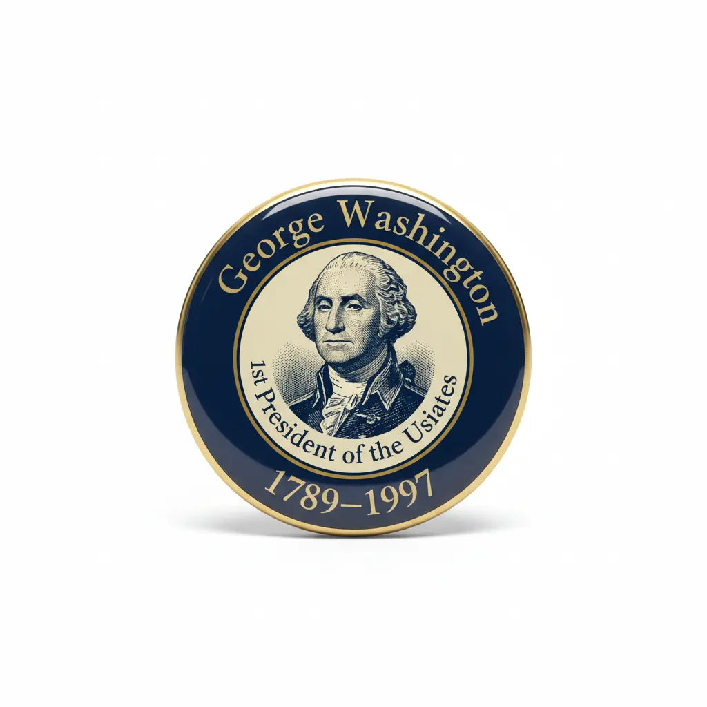 GEORGE WASHINGTON 1789-1797 Pinback 2.25-inch