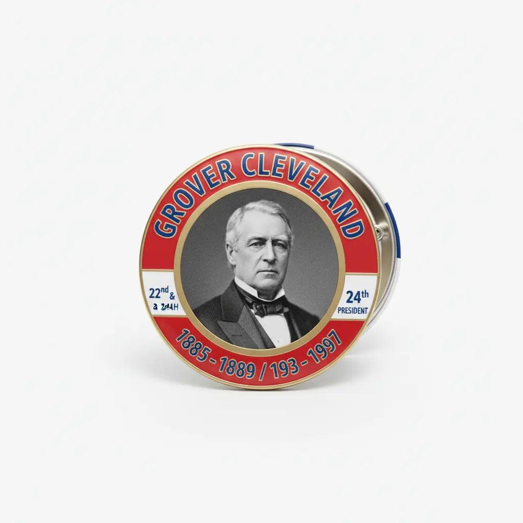USA President GROVER CLEVELAND 1885-1889 / 1893-1897 Pinback 2.25-inch - My Pinbacks