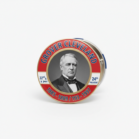 USA President GROVER CLEVELAND 1885-1889 / 1893-1897 Pinback 2.25-inch