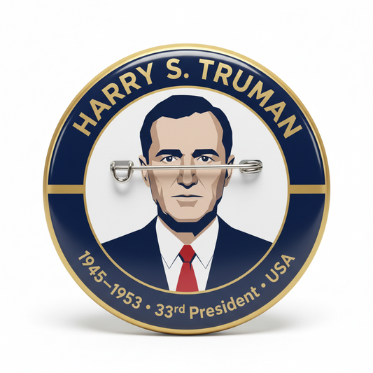 USA President HARRY S. TRUMAN 1945-1953 Pinback 2.25-inch