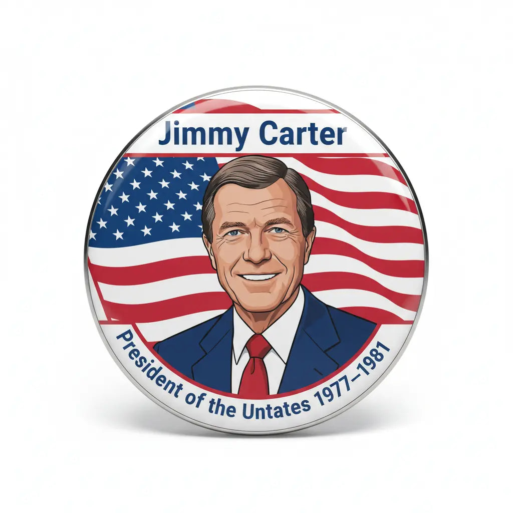USA President JIMMY CARTER 1977-1981 Pin Button 2.25-inch - mypinbacks.com