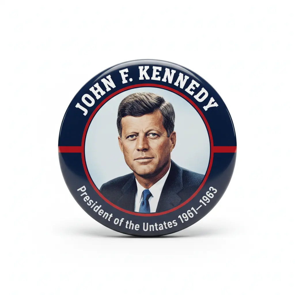 USA President JOHN F. KENNEDY 1961-1963 Pin Button 2.25-inch - mypinbacks.com
