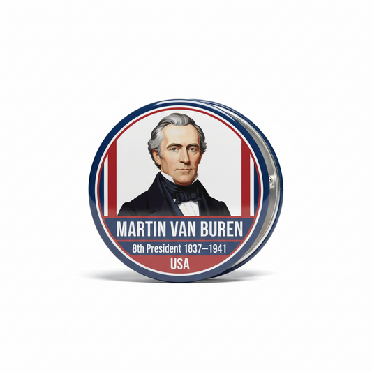 USA President MARTIN VAN BUREN 1837-1841 Pinback 2.25-inch