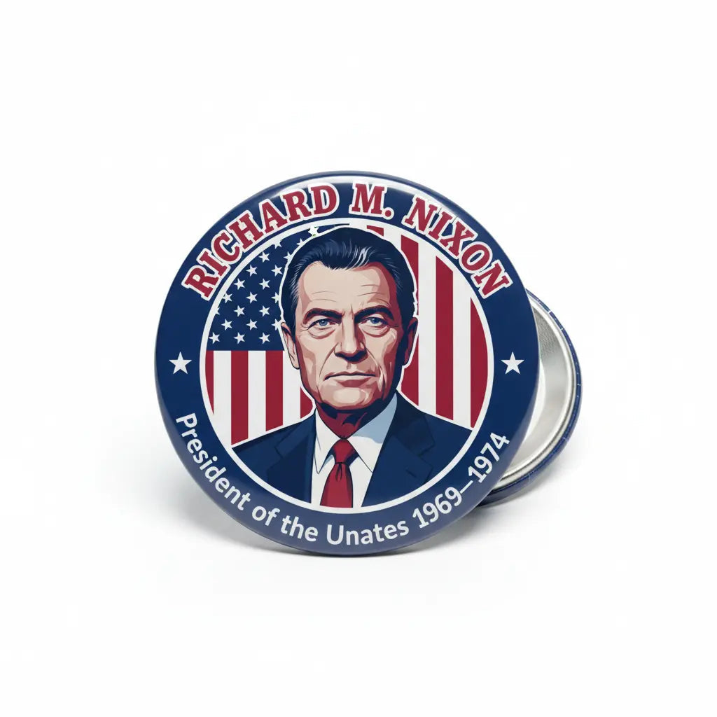 USA President RICHARD M. NIXON 1969-1974 Pin Button 2.25-inch - mypinbacks.com