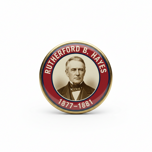 USA President RUTHERFORD B. HAYES 1877-1881 Pinback 2.25-inch