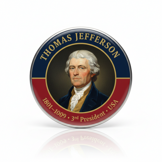 USA President THOMAS JEFFERSON 1801-1809 Pinback 2.25-inch