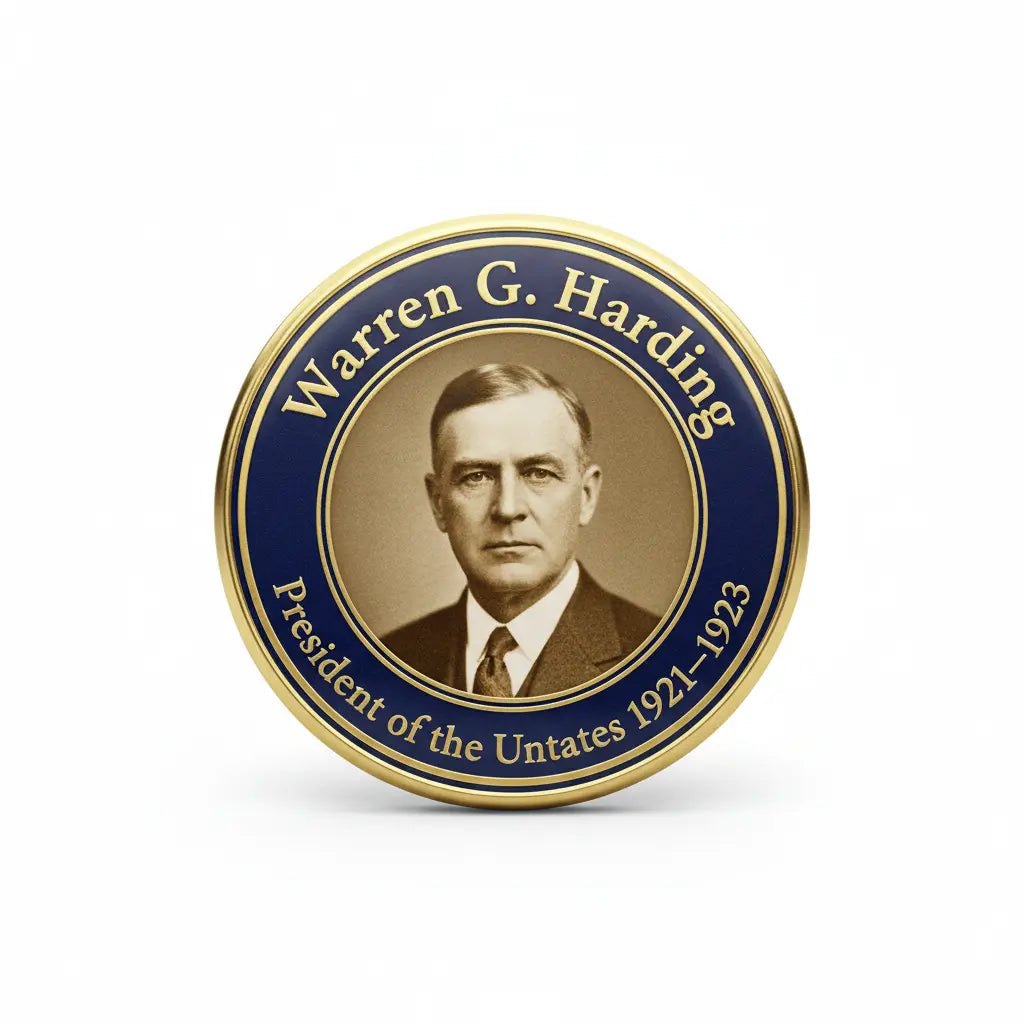 USA President WARREN G. HARDING 1921-1923 Pin Button 2.25-inch - mypinbacks.com