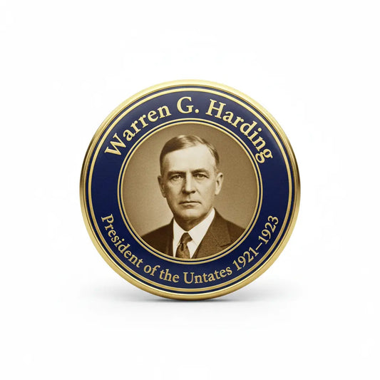 USA President WARREN G. HARDING 1921-1923 Pin Button 2.25-inch - mypinbacks.com