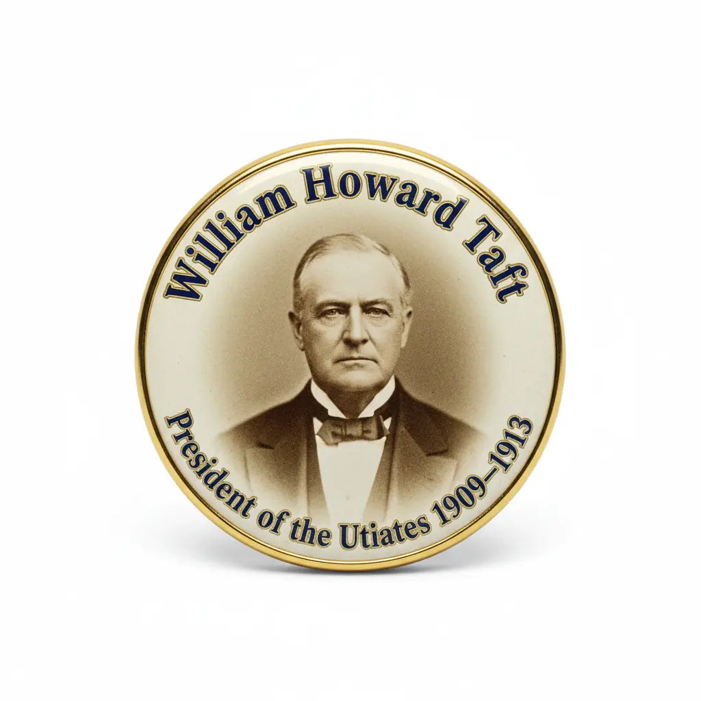 USA President WILLIAM HOWARD TAFT 1909-1913 Pin Button 2.25-inch - mypinbacks.com