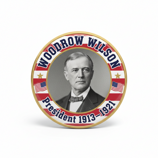 USA President WOODROW WILSON 1913-1921 Pinback 2.25-inch
