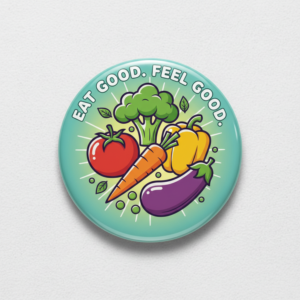 Veggie Pinback 2.25-inch