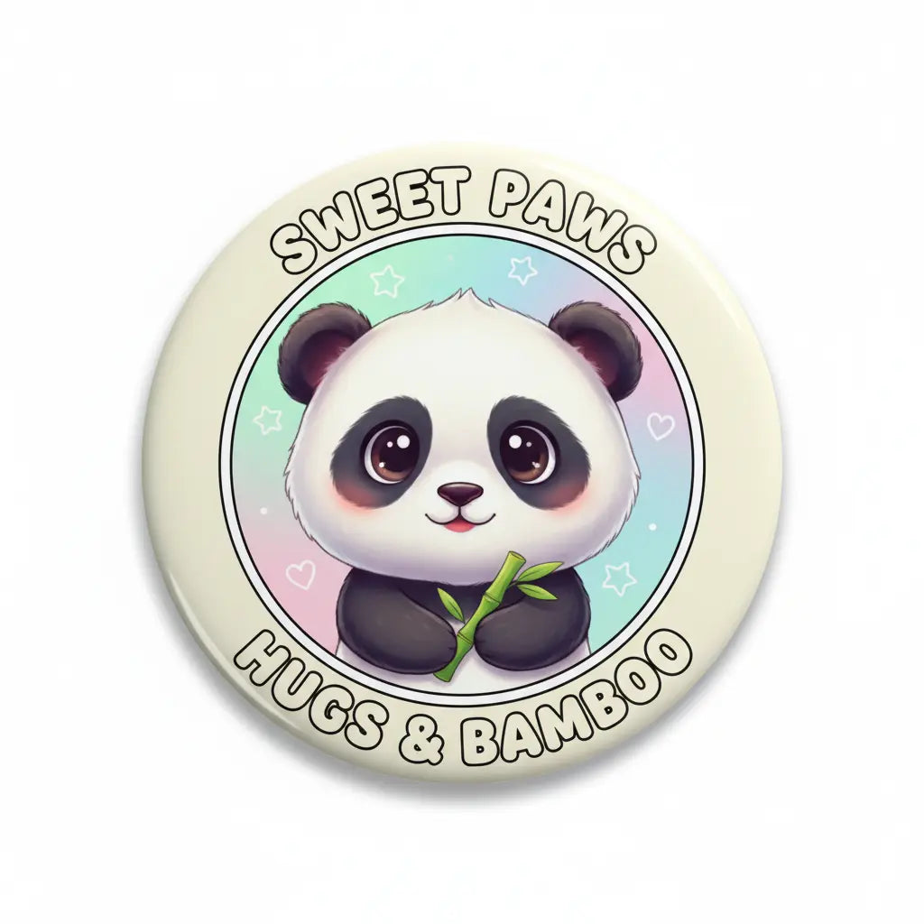 Very Sweet Panda Pinback 2.25-inch