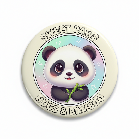 Very Sweet Panda Pinback 2.25-inch