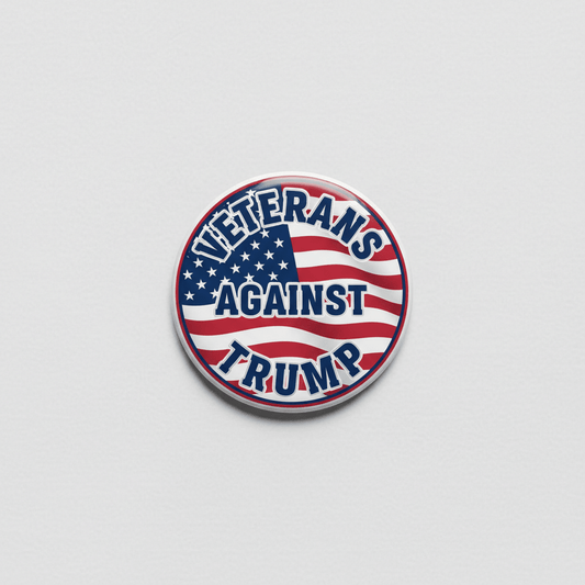Veterans Against Trump American Flag Pinback 2.25-inch - My Pinbacks
