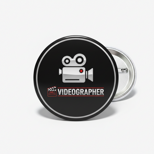 Videographer Pinback 2.25-inch