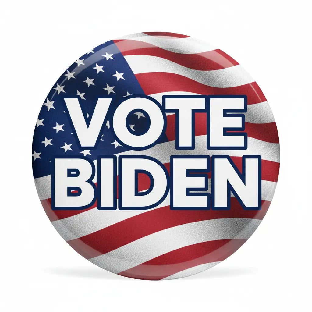 VOTE BIDEN Pinback 2.25-inch Flag - My Pinbacks