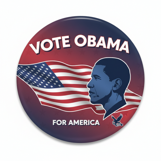 Vote Obama for America Pinback 2.25-inch