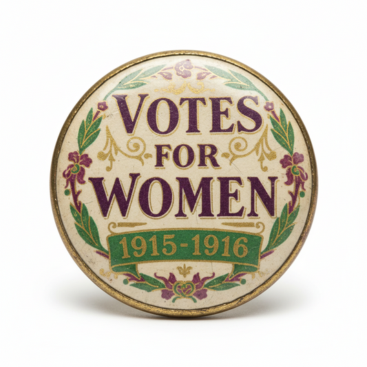 Votes for Women 1915-1916 Suffrage Movement Pinback 2.25-inch