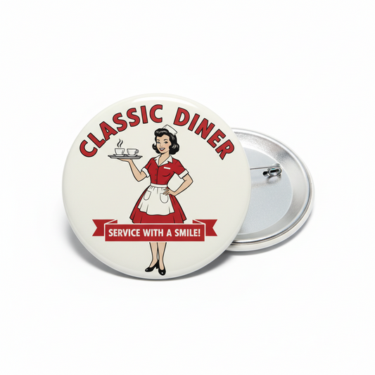 Waitress Pinback 2.25-inch