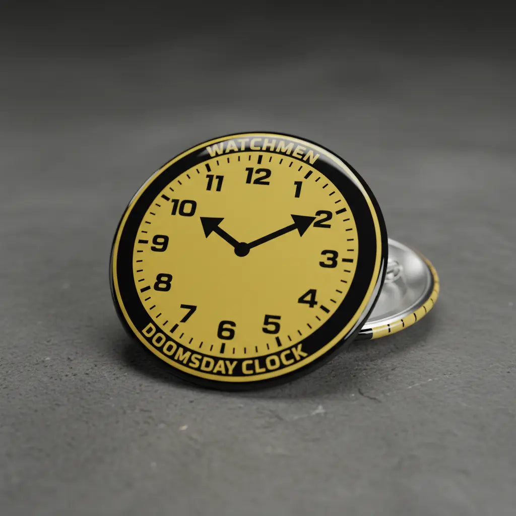 Watchmen Clock Pinback 2.25-inch