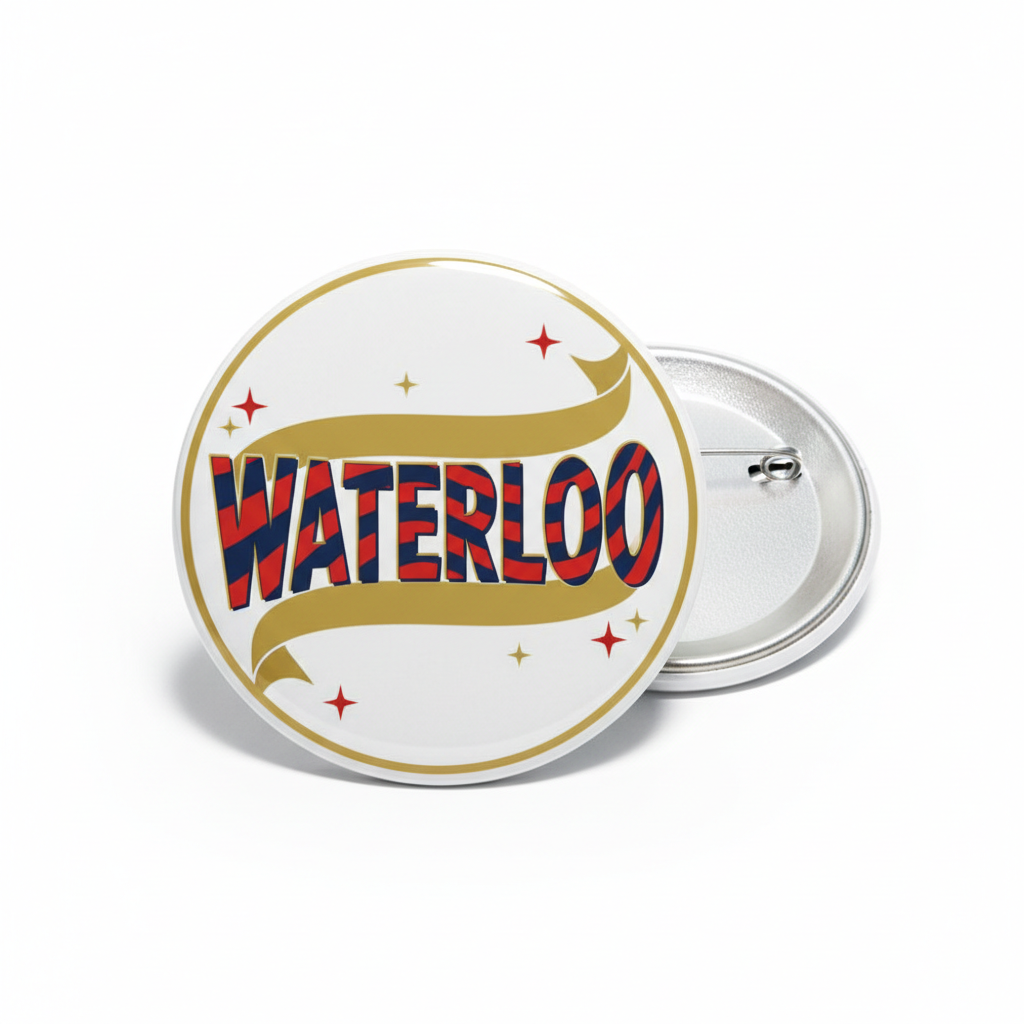 Waterloo Pin Button 2.25-inch