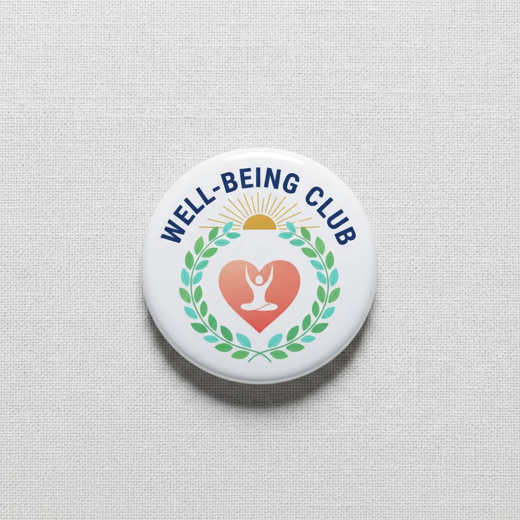 Well-being Club Pinback 2.25-inch
