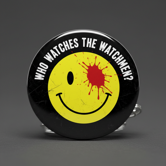 Who watches the Watchmen Pinback 2.25-inch