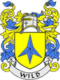 Protect Wild Places 2.25-inch pinback: blue banner, yellow shield with star, 'WILD'.