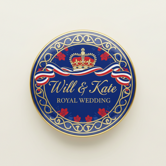 Will & Kate Royal Wedding Pinback 2.25-inch
