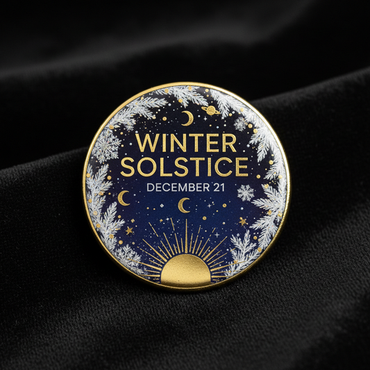 Winter Solstice (December 21) Pinback 2.25-inch
