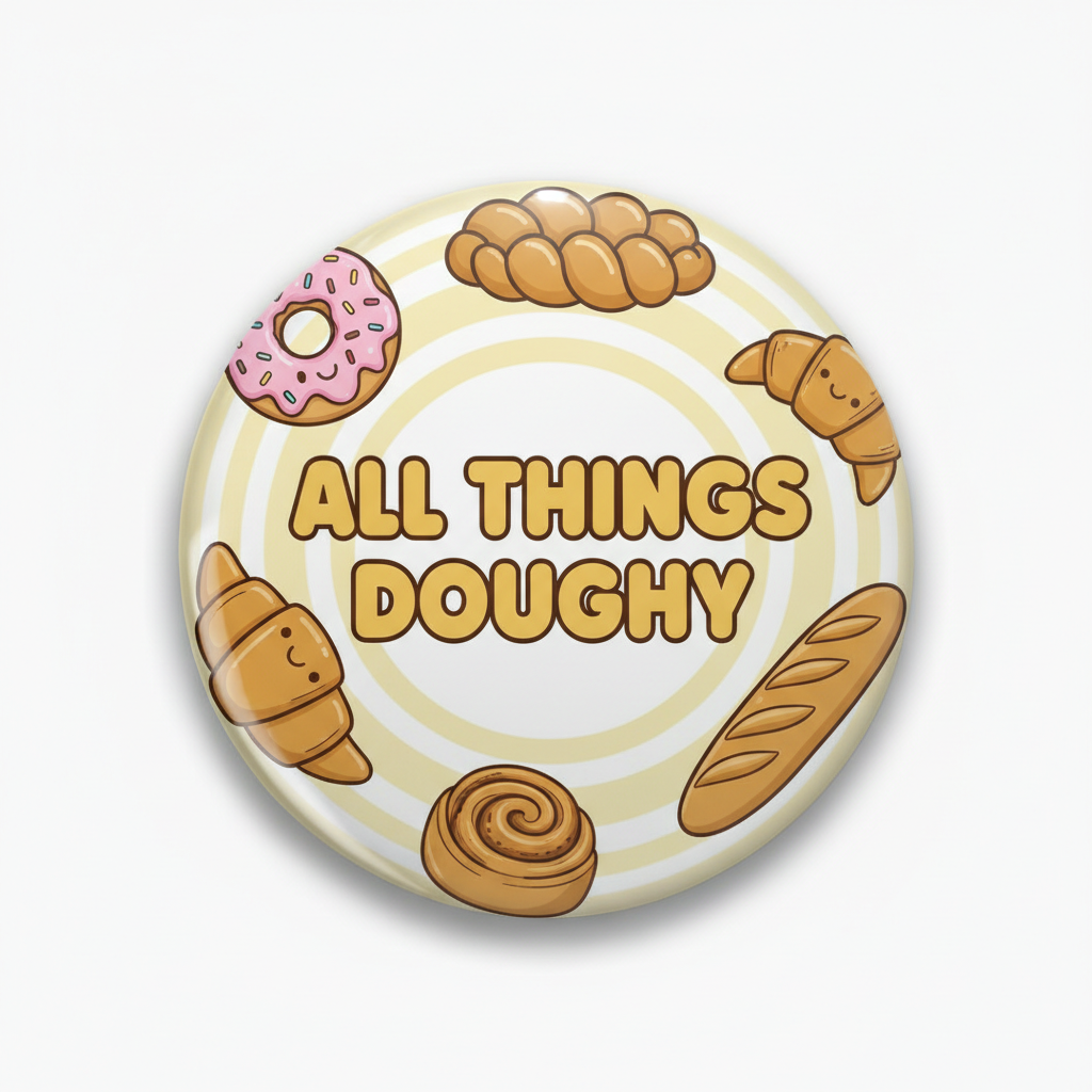 All Things Doughy Pinback 2.25-inch