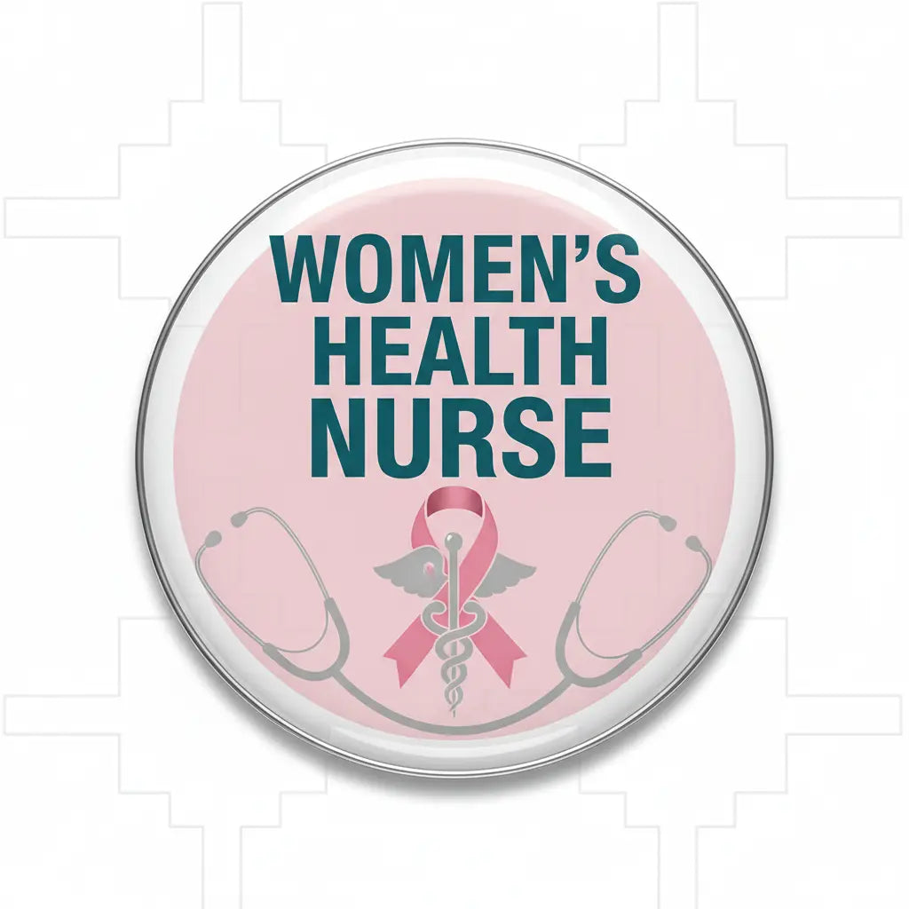 Women’s Health Nurse Pinback 2.25-inch - My Pinbacks