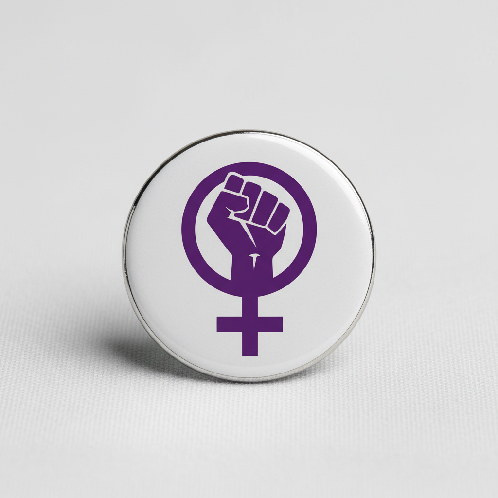 Women's Rights Symbol Pinback 2.25-inch