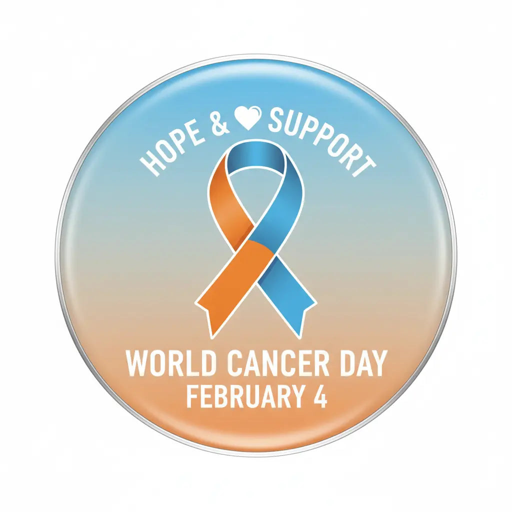 World Cancer Day (February 4) - My Pinbacks