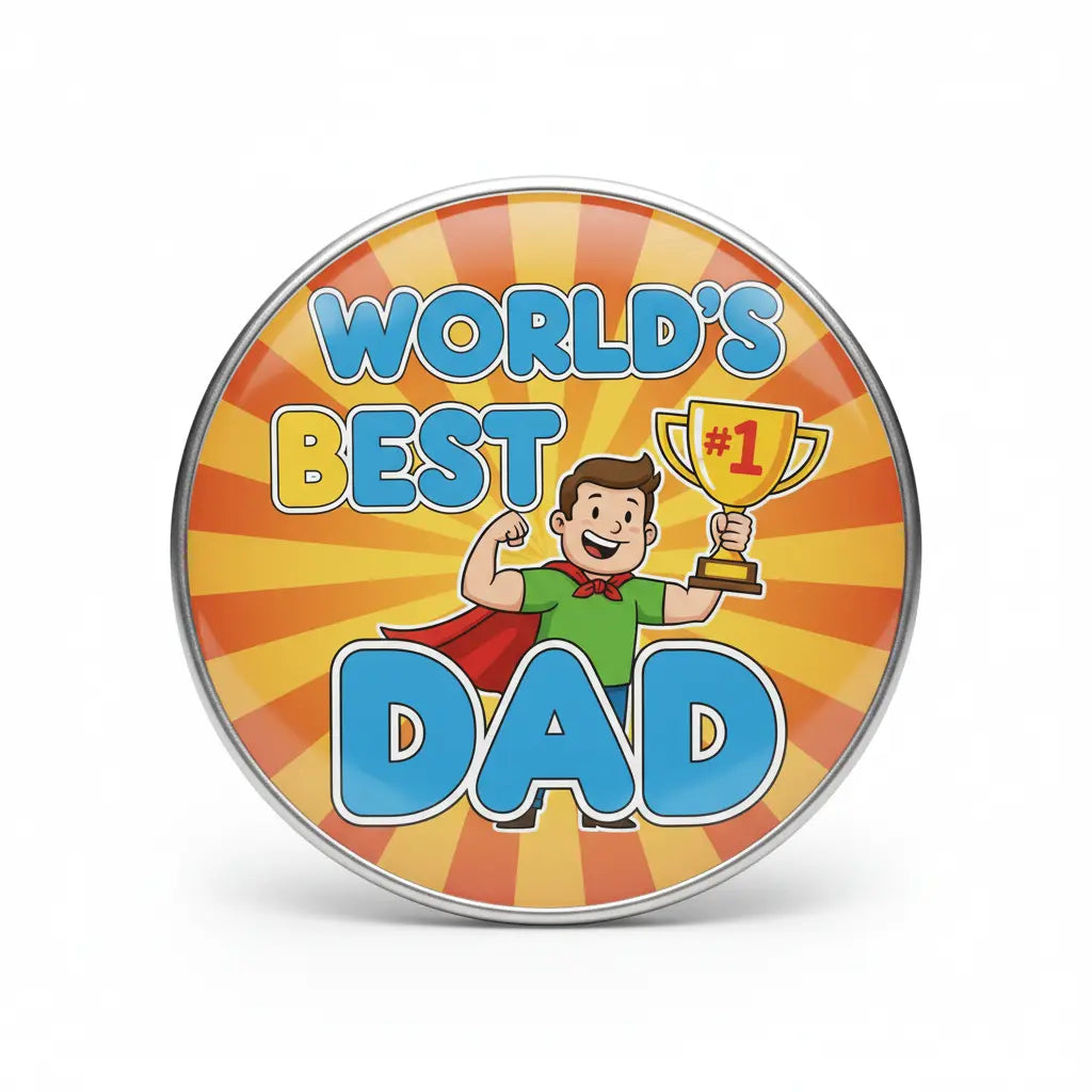 World's Best Dad Pinback 2.25-inch