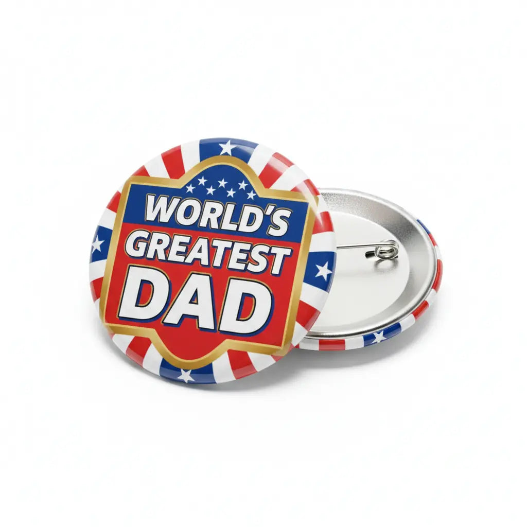 World's Greatest Dad Pinback 2.25-inch