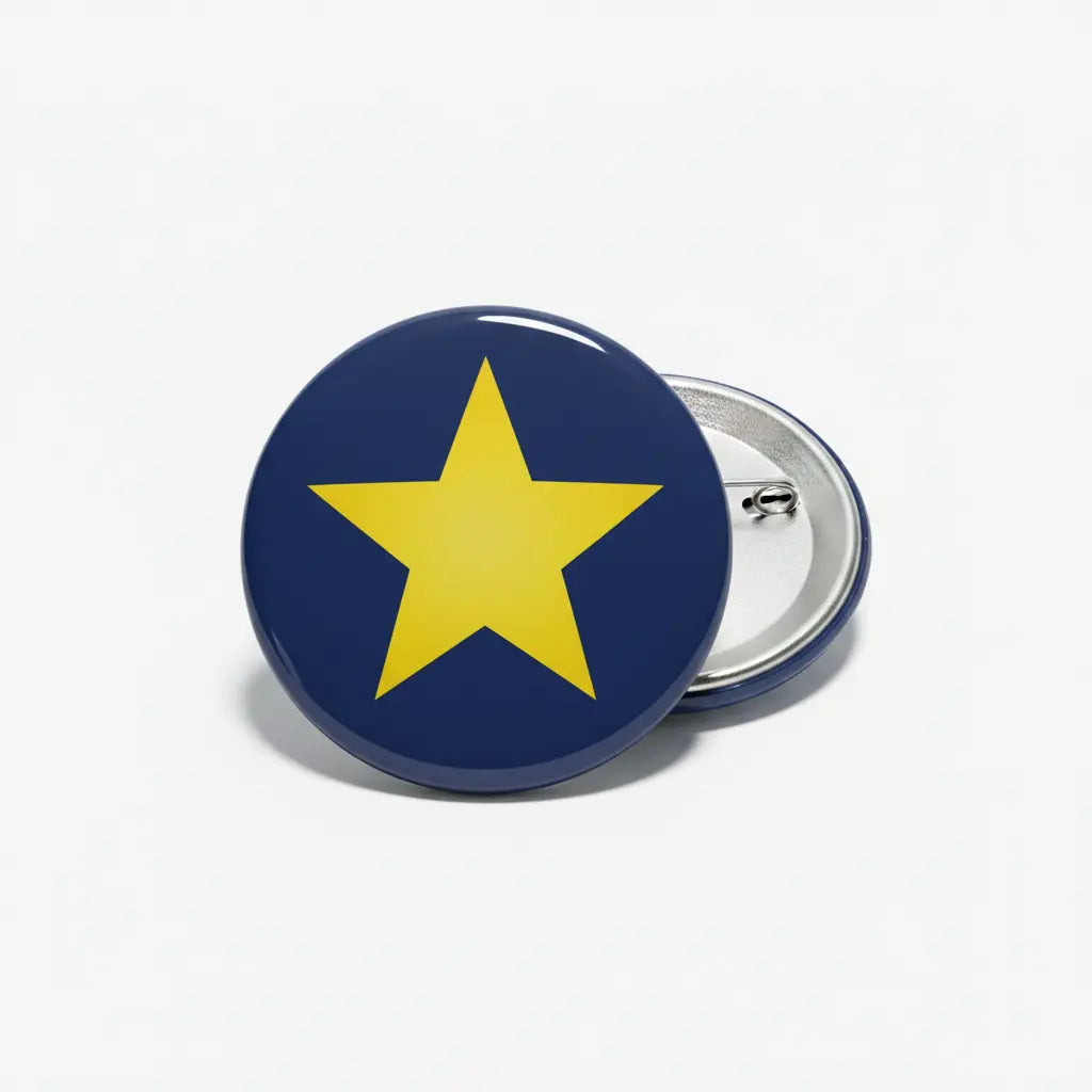Yellow Star Pinback 2.25-inch