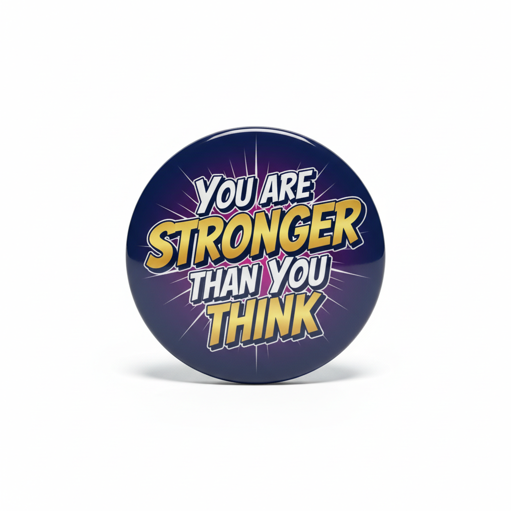 You are Stronger than You Think Pinback 2.25-inch