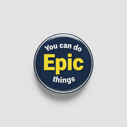 You can do Epic things Pinback 2.25-inch