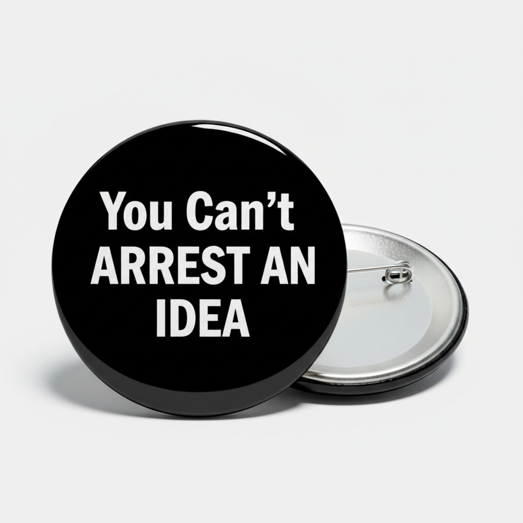 You Can't Arrest An Idea Pinback 2.25-inch