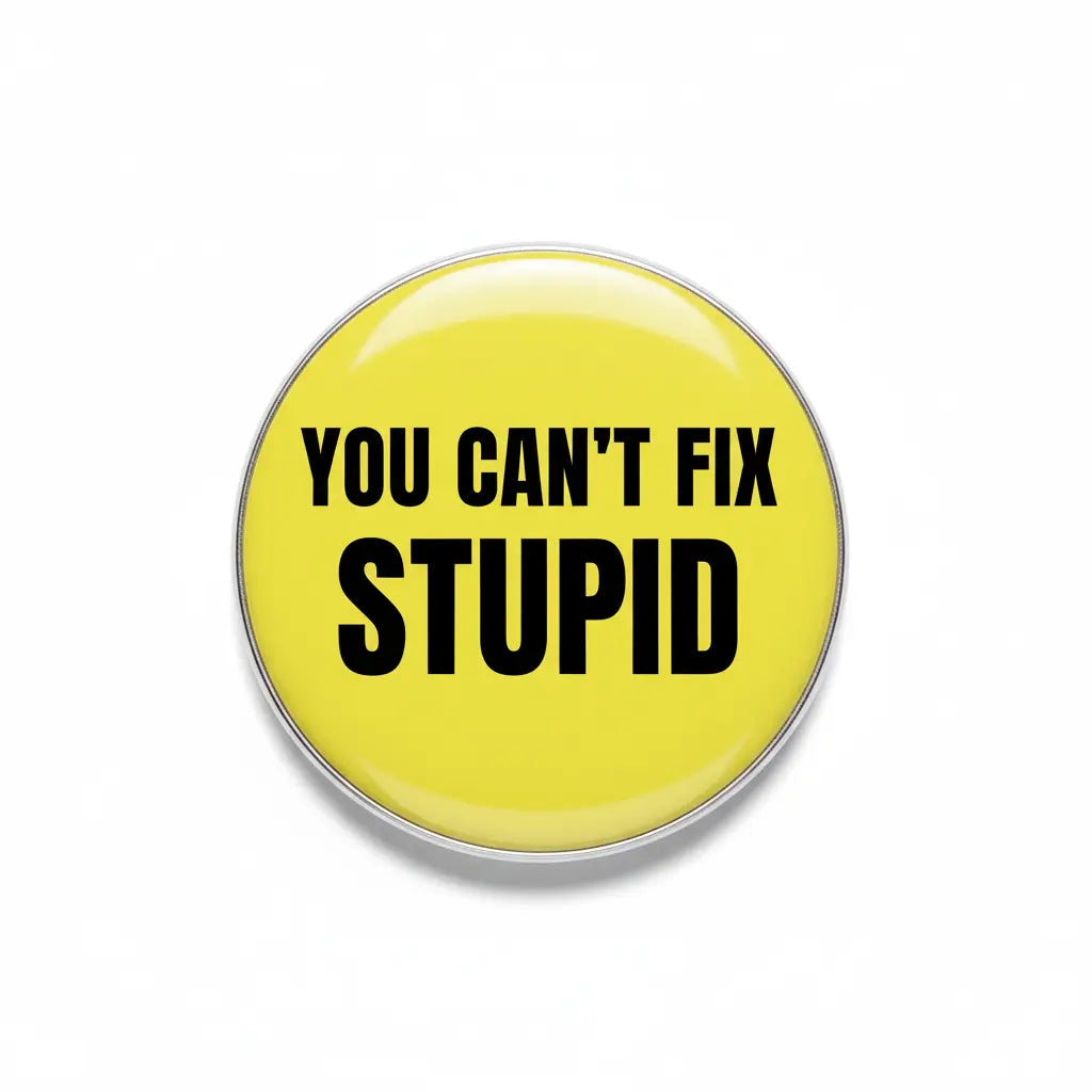 You Can't FIX Stupid Pinback 2.25-inch