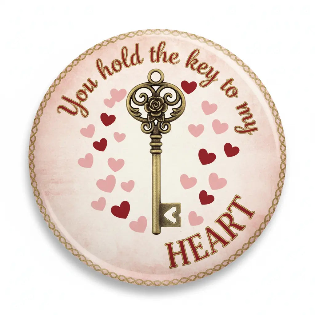 You hold the key to my HEART Pinback 2.25-inch