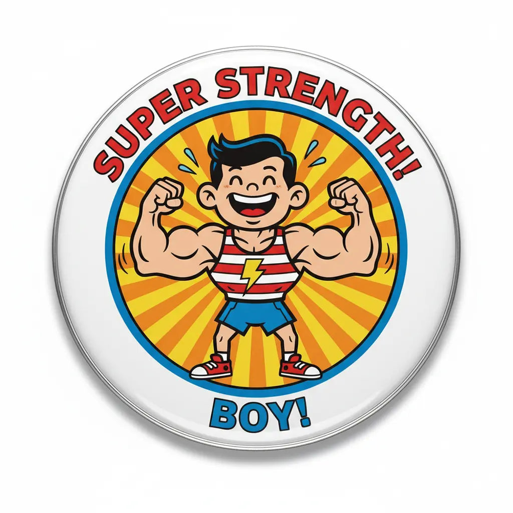 You Like This Strong Boy Pin Button 2.25-inch - mypinbacks.com