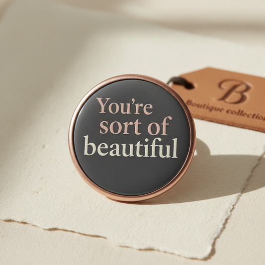 You’re sort of beautiful Pinback 2.25-inch