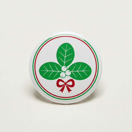 You See The Mistletoe Pinback 2.25-inch