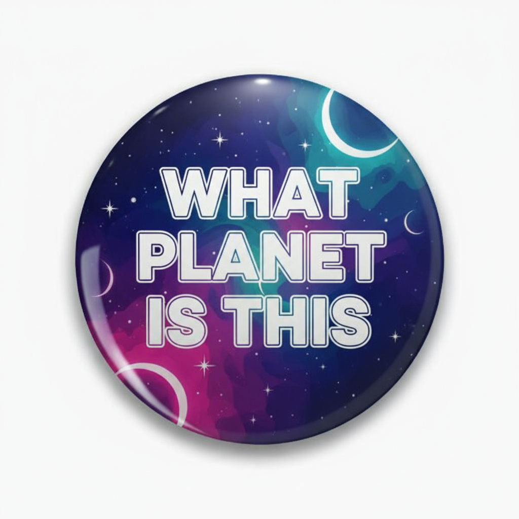 You What Planet Is This Pinback 2.25-inch