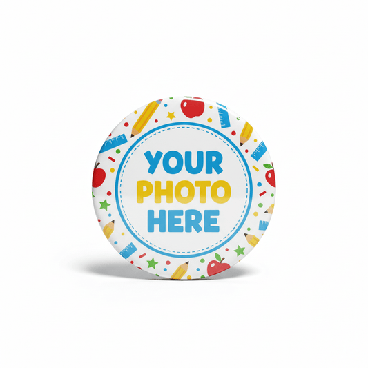 Your Photo Personalized School Photo Pinback 2.25-inch - My Pinbacks