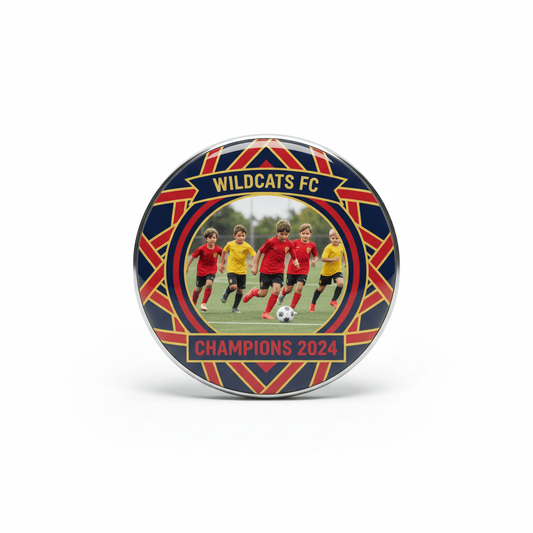 Your Sports Photo Personalized Team Photo Pinback 2.25-inch - My Pinbacks