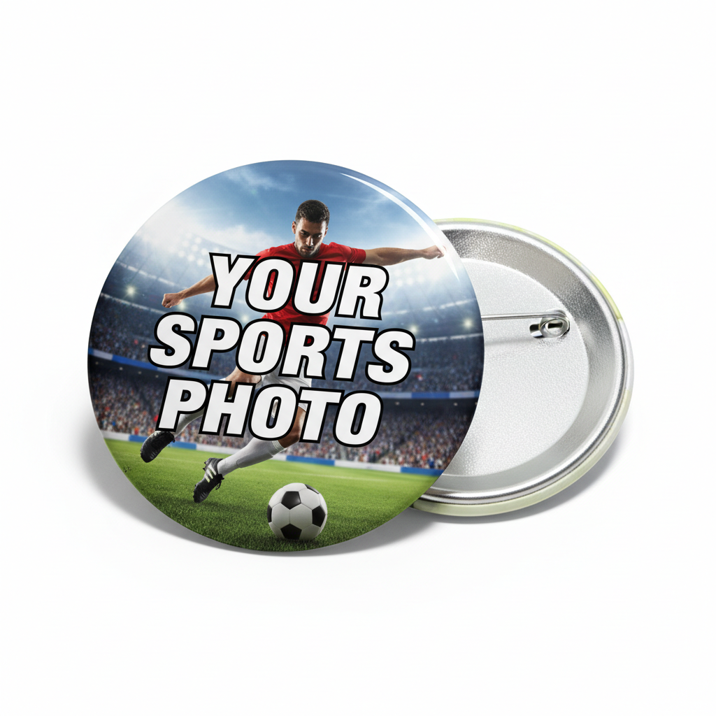 Your Sports Photo Pinback 2.25-inch