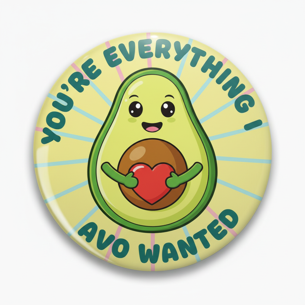 You are everything I Avo wanted v2 Pinback 2.25-inch Mypinbacks.com